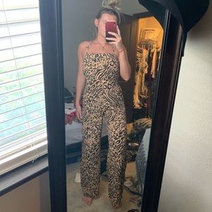Cheetah/Zeebra Forever 21 jumpsuit